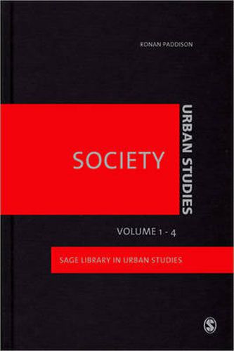 Cover image for Urban Studies: Society