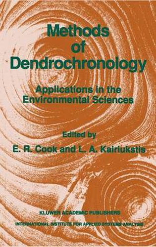 Cover image for Methods of Dendrochronology: Applications in the Environmental Sciences