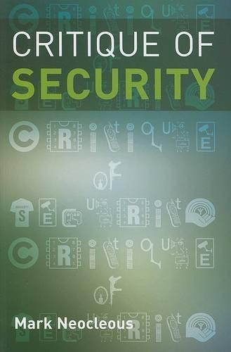 Cover image for Critique of Security