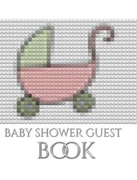 Cover image for Baby Shower themed stroller blank page Guest Book