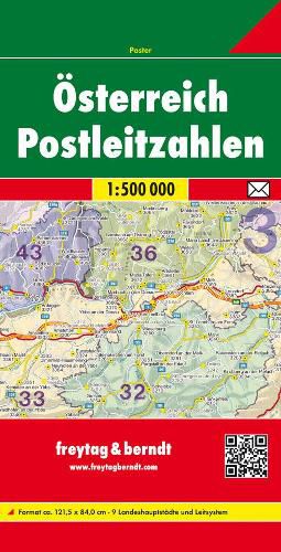 Cover image for Austria Post  Codes Map 1:500 000