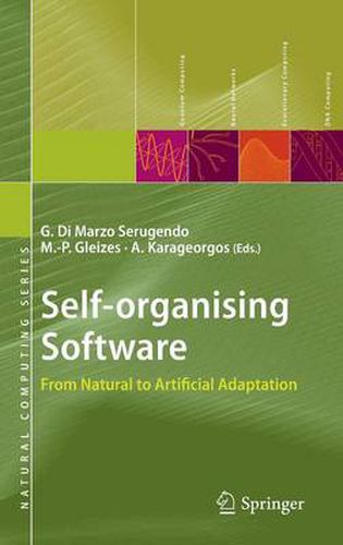 Cover image for Self-organising Software: From Natural to Artificial Adaptation