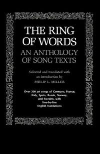 Cover image for The Ring of Words: An Anthology of Song Texts