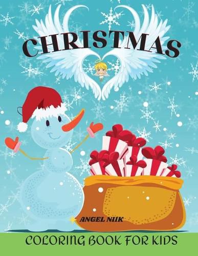 Cover image for Christmas colouring book: Easy Christmas Colouring Book for kids Perfect gift for boys and girls