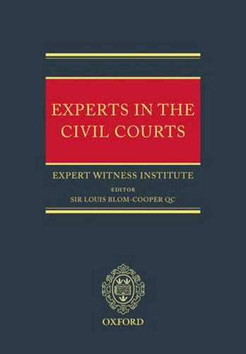 Cover image for Experts in the Civil Courts