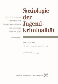 Cover image for Soziologie Der Jugendkriminalitat