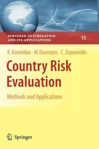 Cover image for Country Risk Evaluation: Methods and Applications