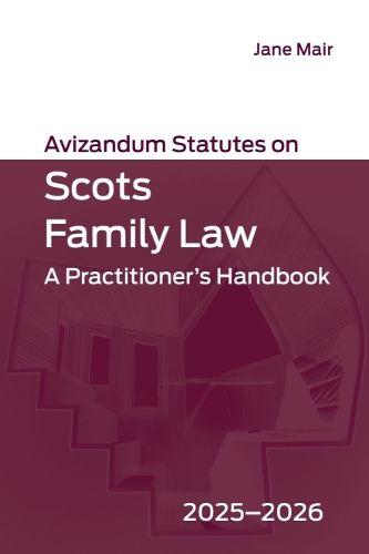 Cover image for Avizandum Statutes on Scots Family Law