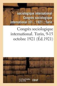 Cover image for Congres Sociologique International. Turin, 9-15 Octobre 1921. Numero 6