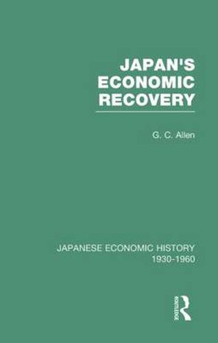 Cover image for Japans Econ Recovery       V 1