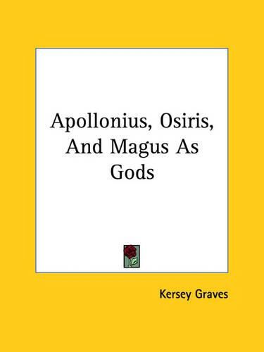 Cover image for Apollonius, Osiris, and Magus as Gods