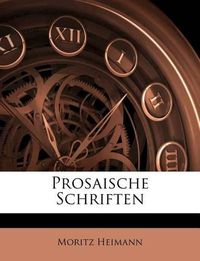 Cover image for Prosaische Schriften