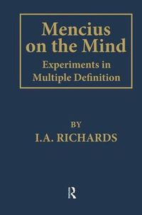 Cover image for Mencius on the Mind: Experiments in Multiple Definition