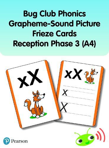 Cover image for Bug Club Phonics Grapheme-Sound Picture Frieze Cards Reception Phase 3 (A4)