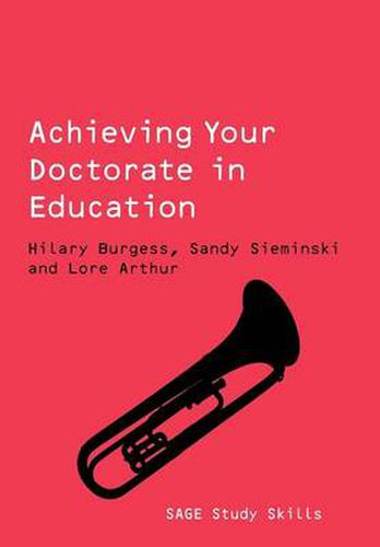 Cover image for Achieving Your Doctorate in Education