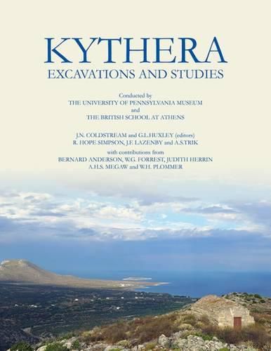 Cover image for Kythera Excavations and Studies