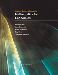 Cover image for Student Solutions Manual for Mathematics for Economics