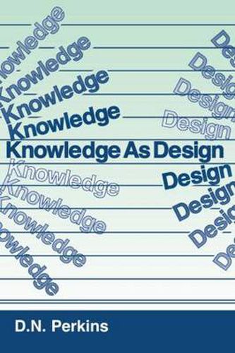 Cover image for Knowledge As Design