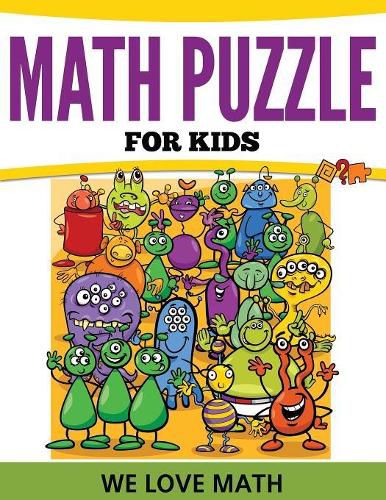 Cover image for Math Puzzles For Kids: We Love Math