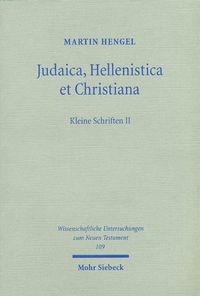 Cover image for Judaica, Hellenistica et Christiana: Kleine Schriften II