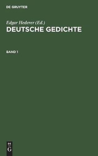 Cover image for Deutsche Gedichte. Band 1