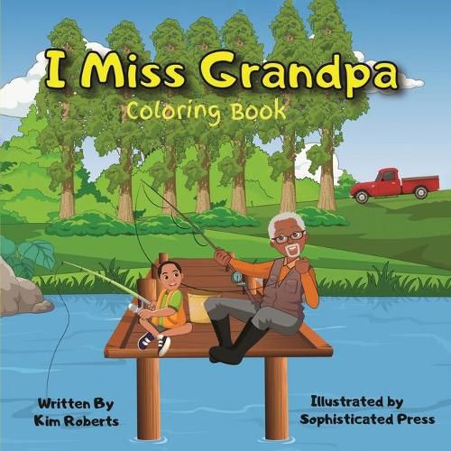 Cover image for I Miss Grandpa Coloring Book