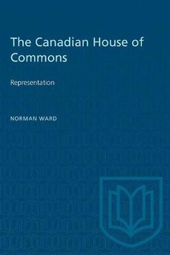 Cover image for The Canadian House of Commons: Representation