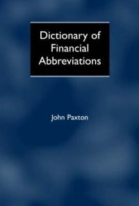 Cover image for Dictionary of Financial Abbreviations