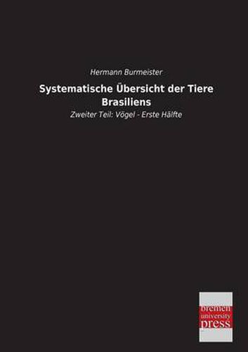 Cover image for Systematische Ubersicht Der Tiere Brasiliens