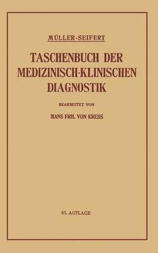 Taschenbuch Der Medizinisch-Klinischen Diagnostik