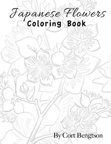 Cover image for Japanese Flowers Coloring Book