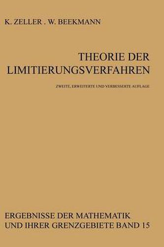 Cover image for Theorie Der Limitierungsverfahren