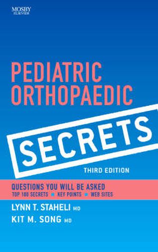 Cover image for Pediatric Orthopaedic Secrets