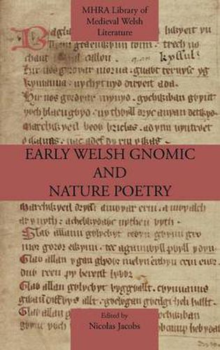 Cover image for Early Welsh Gnomic and Nature Poetry