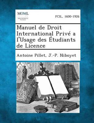 Cover image for Manuel de Droit International Prive A L'Usage Des Etudiants de Licence