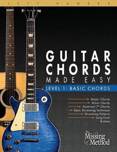 Cover image for Left-Handed Guitar Chords Made Easy, Level 1: Basic Guitar Chords