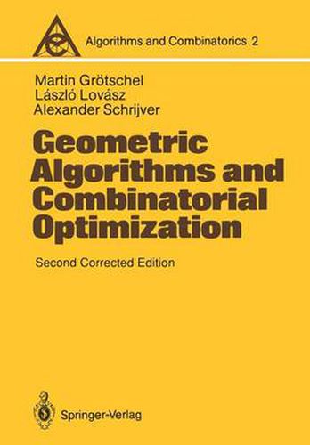 Cover image for Geometric Algorithms and Combinatorial Optimization