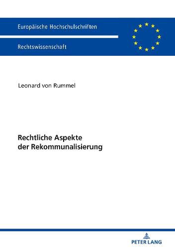 Cover image for Rechtliche Aspekte Der Rekommunalisierung