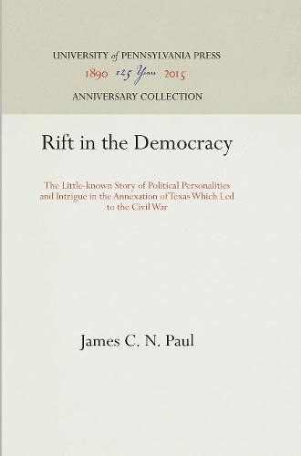 Cover image for Rift in the Democracy
