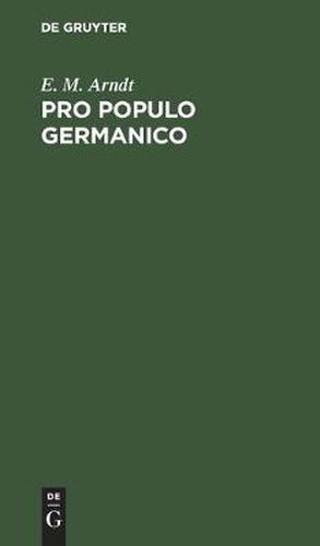 Cover image for Pro Populo Germanico
