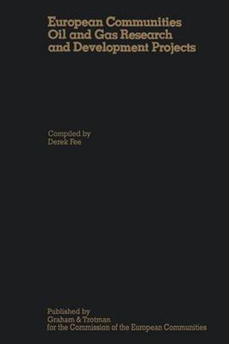 Cover image for European Communities Oil and Gas Research and Development Projects: First Status Report