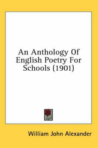 Cover image for An Anthology of English Poetry for Schools (1901)