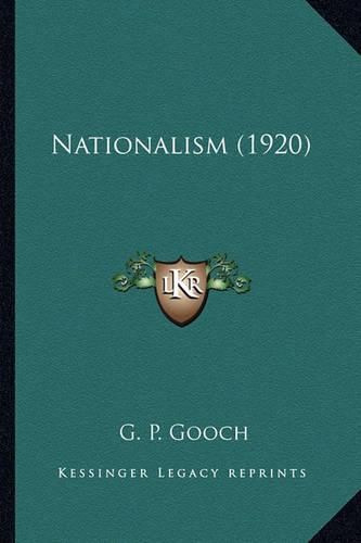 Cover image for Nationalism (1920) Nationalism (1920)