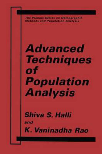 Cover image for Advanced Techniques of Population Analysis