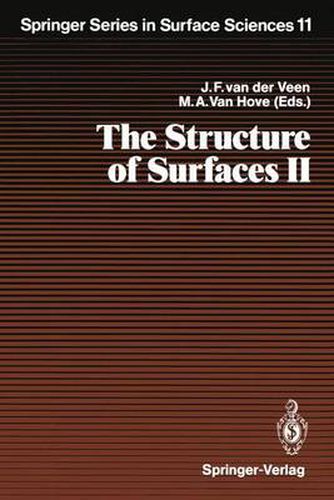 The Structure of Surfaces II: Proceedings of the 2nd International Conference on the Structure of Surfaces (ICSOS II), Amsterdam, The Netherlands, June 22-25, 1987