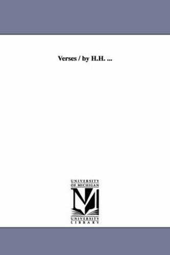 Cover image for Verses / by H.H. ...