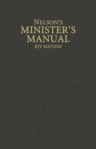 Cover image for Nelson's Minister's Manual, KJV Edition