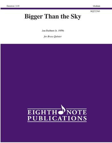 Cover image for Bigger Than the Sky