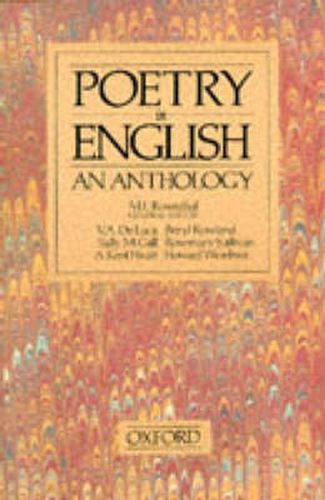 Cover image for Poetry in English: An Anthology