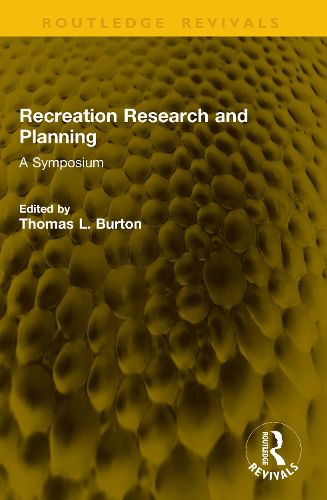 Cover image for Recreation Research and Planning